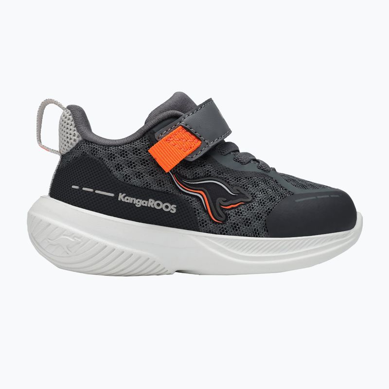 Kinderschuhe KangaROOS K-RDI Pebble EV steel grey/neon orange 8