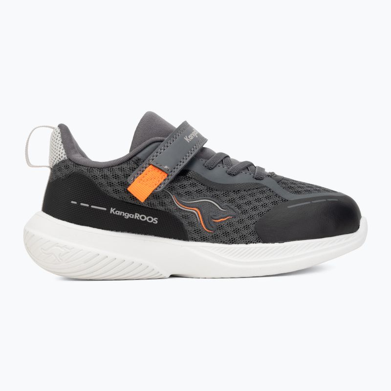 Kinderschuhe KangaROOS K-RDI Pebble EV steel grey/neon orange 2