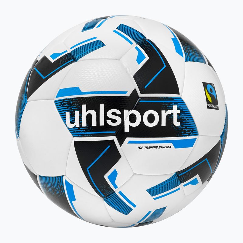 Uhlsport Top Training Synergy Fairtrade Fußball weiß/schwarz/blau Größe 3 4