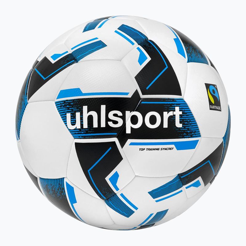 Uhlsport Top Training Synergy Fairtrade Fußball weiß/schwarz/blau Größe 4