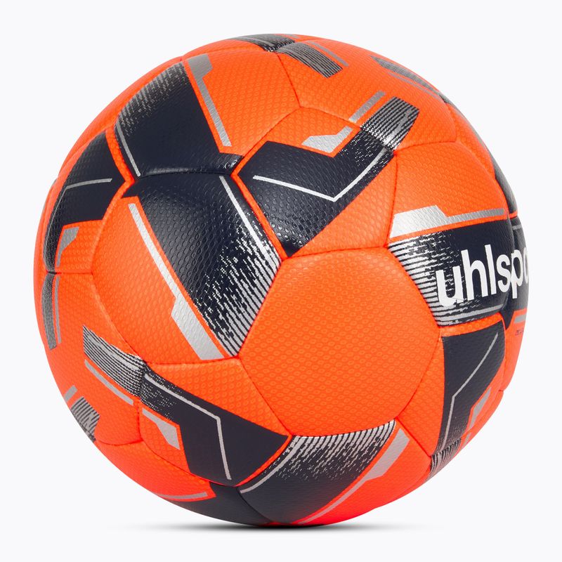 Fußball uhlsport 290 Ultra Lite Addglue fluo orange/marine/silber Größe 3 2