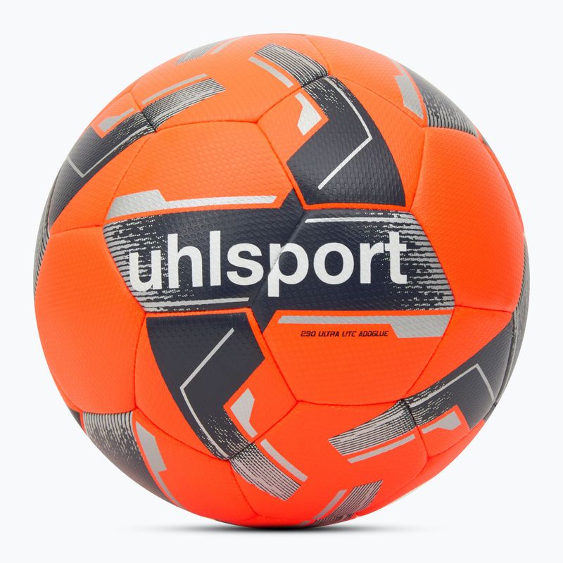 Fußball uhlsport 290 Ultra Lite Addglue fluo orange/marine/silber Größe 5