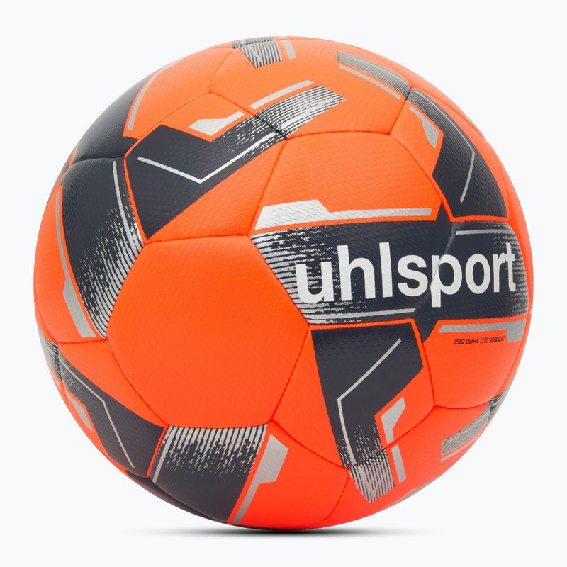 Fußball uhlsport 290 Ultra Lite Addglue fluo orange/marine/silber Größe 5 2
