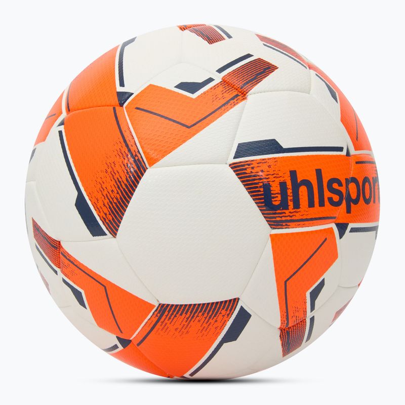 Fußball uhlsport 290 Ultra Lite Addglue weiß/fluo orange/navy Größe 5 2