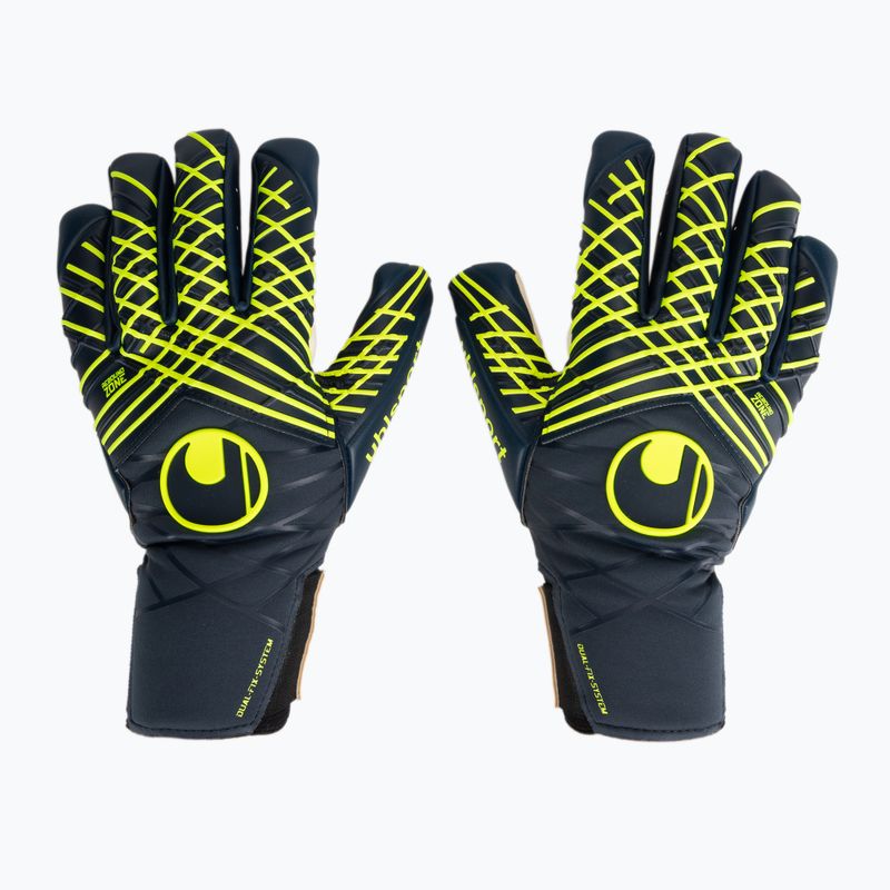 Uhlsport Prediction Absolutgrip HN Torwarthandschuhe navy/weiß/fluo gelb