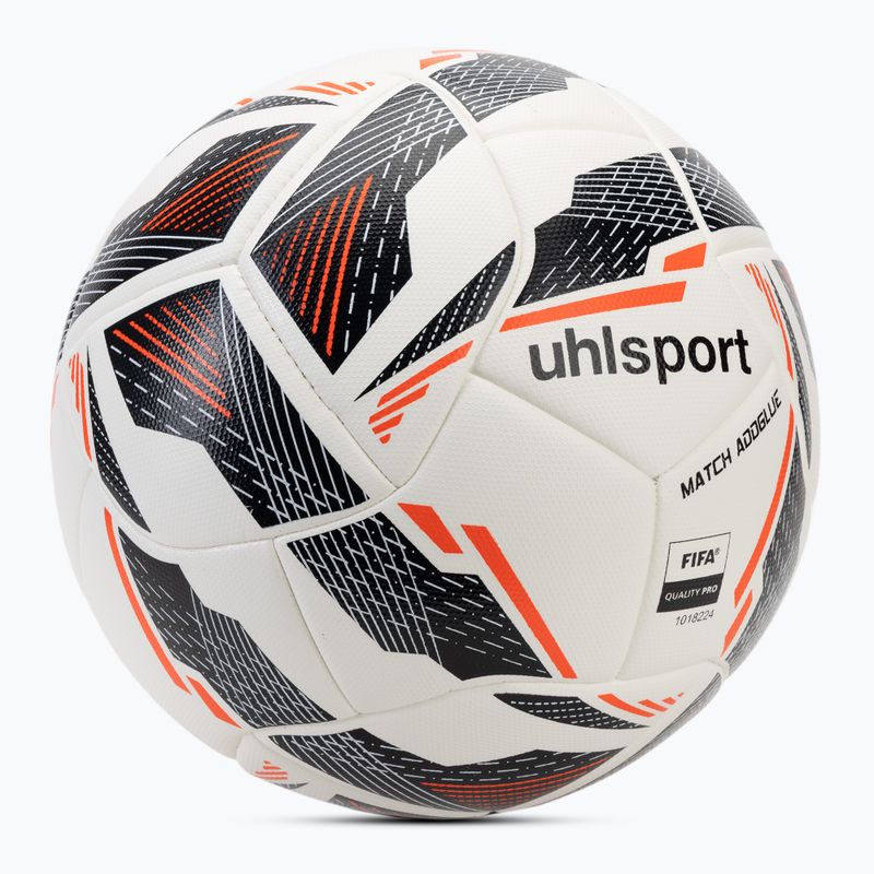 Fußball uhlsport Match Addglue weiß/navy/fluo rot Größe 5 2
