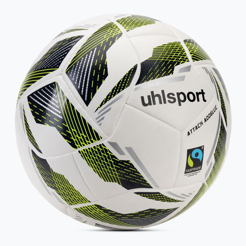 Fußball uhlsport Match Addglue weiß/navy/fluo gelb Größe 5 2