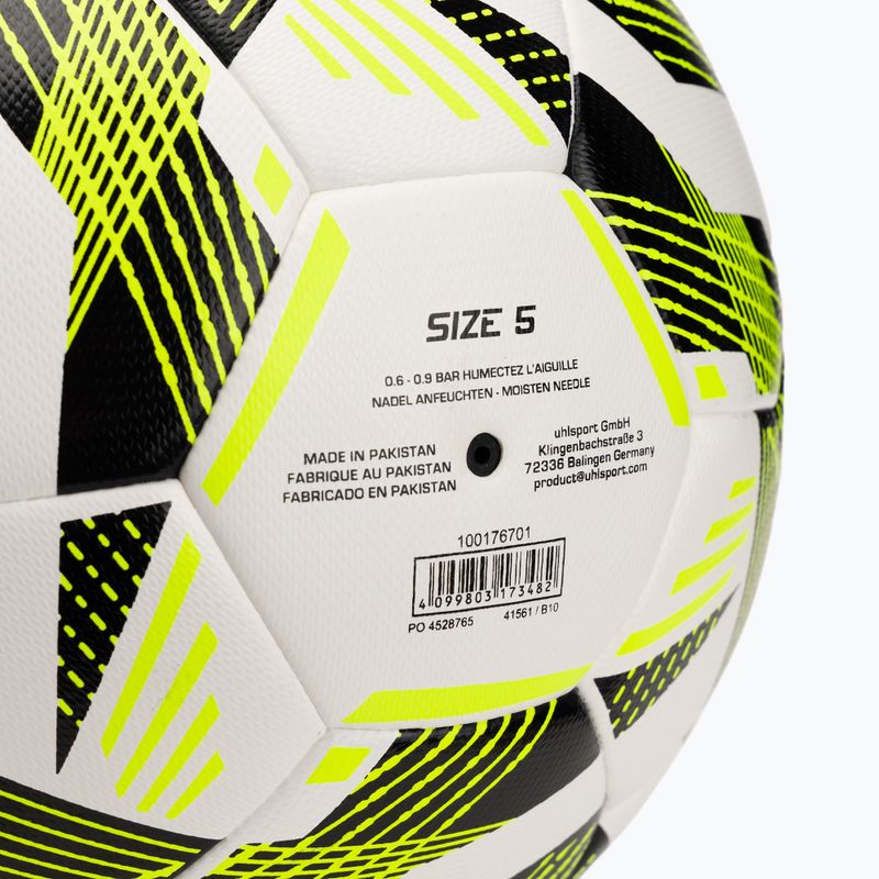 Uhlsport Pro Addglue Fußball weiß/schwarz/fluo gelb Größe 5 4