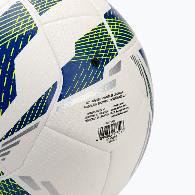 Fußball uhlsport 350 Lite Match Addglue weiß/dunkelblau/fluo gelb Größe 5 3