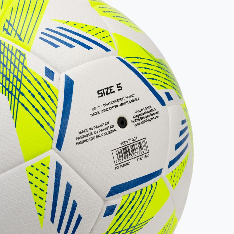 Fußball uhlsport 350 Lite Addglue weiß/fluo gelb/dunkelblau Größe 5 3