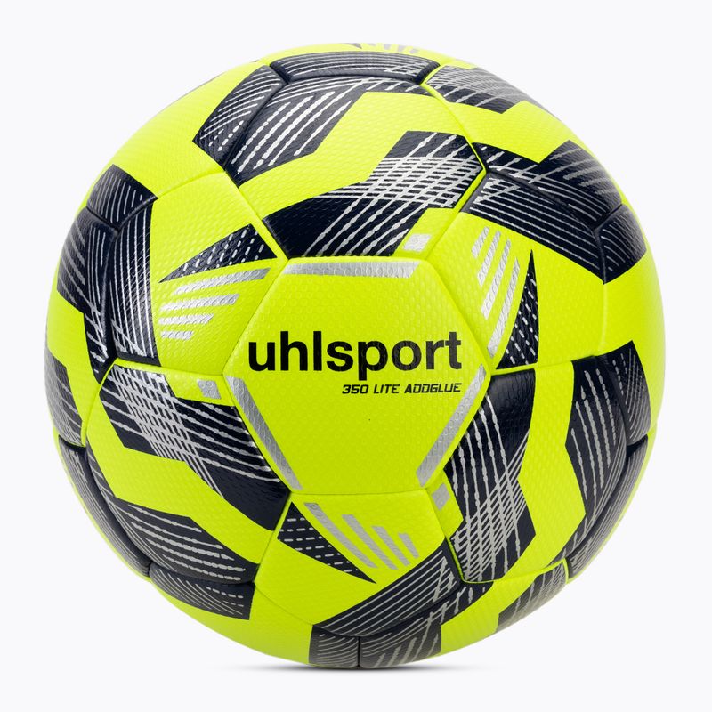 Fußball uhlsport 350 Lite Addglue fluo gelb/navy/silver Größe 4