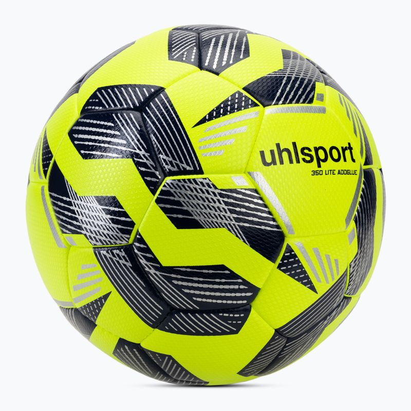 Fußball uhlsport 350 Lite Addglue fluo gelb/navy/silver Größe 4 2