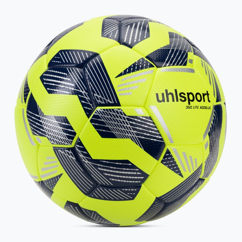 Fußball uhlsport 350 Lite Addglue fluo gelb/navy/silver Größe 5 2