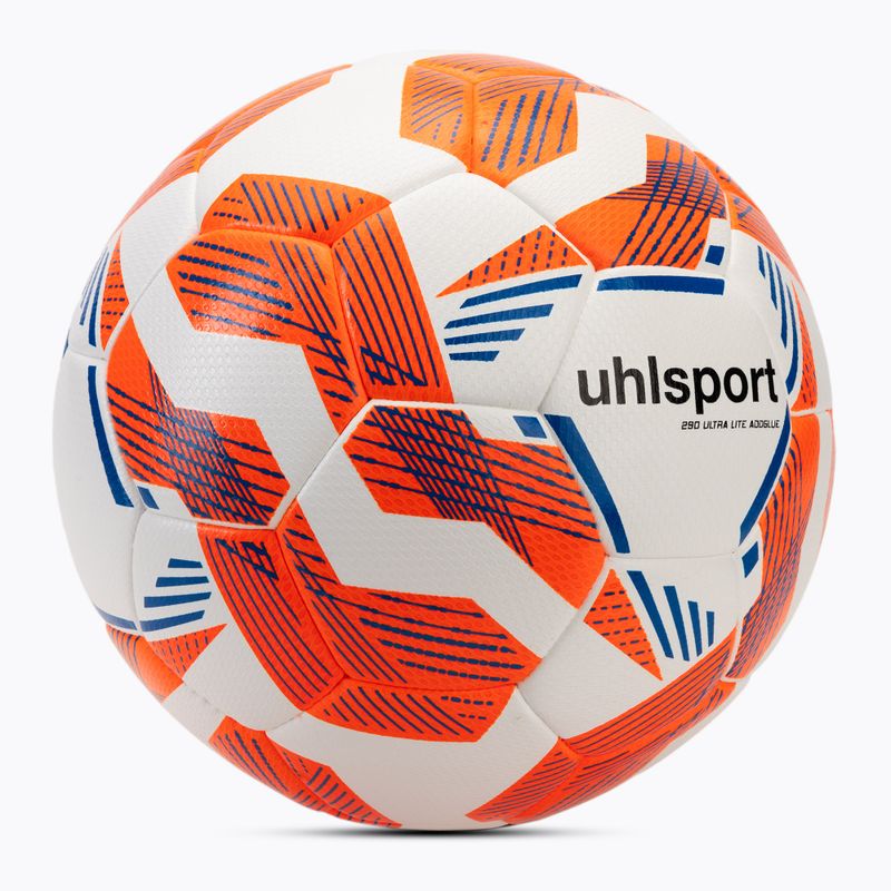 Fußball uhlsport 290 Ultra Lite Addglue weiß/fluo orange/dunkelblau Größe 4 2