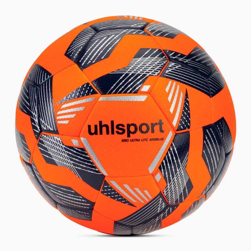 Fußball uhlsport 290 Ultra Lite Addglue fluo orange/navy/silver Größe 4