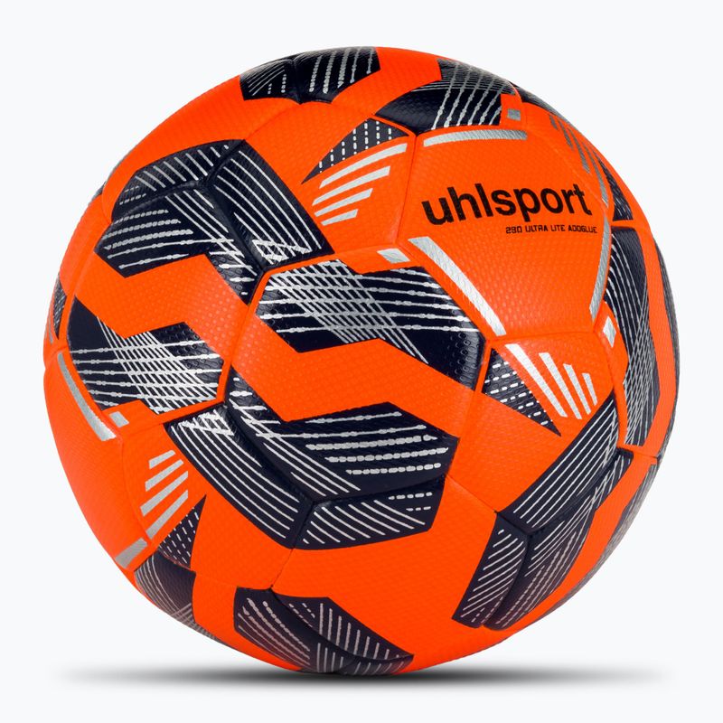 Fußball uhlsport 290 Ultra Lite Addglue fluo orange/navy/silver Größe 5 2