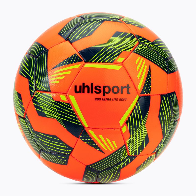 Fußball uhlsport Ultra Lite Soft 290 fluo orange/navy/fluo gelb Größe 3