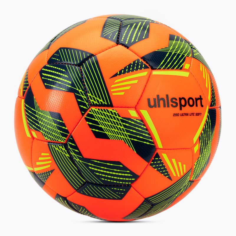 Fußball uhlsport Ultra Lite Soft 290 fluo orange/navy/fluo gelb Größe 5 2