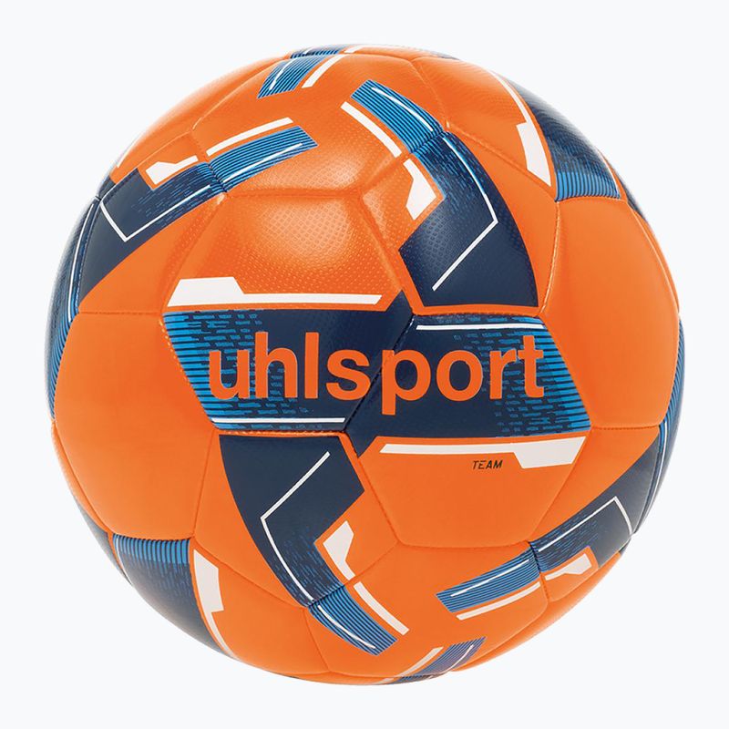 Fußball uhlsport Team fluo orange/navy/weiß Größe 5