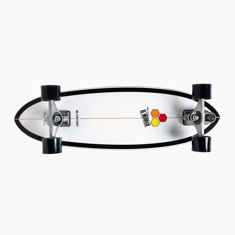 Surfskate Skateboard Carver C7 Raw 31.75" CI Black Beauty 219 Complete weiß-schwarz C113112
