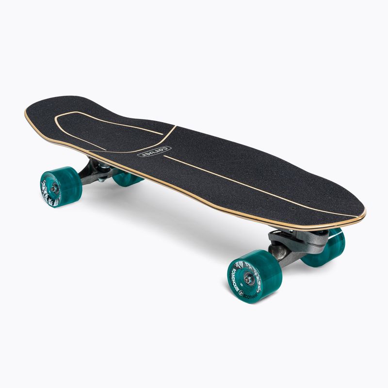 Surfskate Skateboard Carver C7 Raw 32" Super Surfer 22 Complete schwarz-blau 2