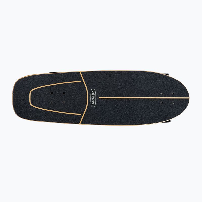 Surfskate Skateboard Carver C7 Raw 31.25" Knox Phoenix 222 Complete schwarz-rot C11311133 4