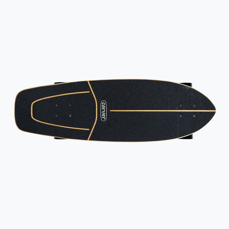 Surfskate Skateboard Carver C7 Raw 31" Resin 222 Complete blau-weiß C11311135 4