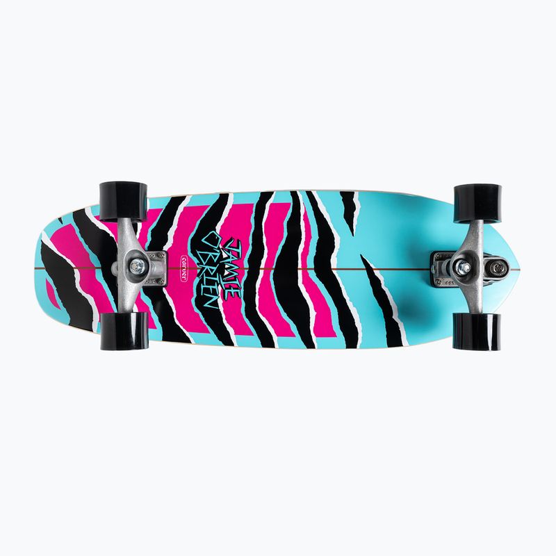 Surfskate Skateboard Carver C7 Raw 31" JOB Blue Tiger 222 Complete blau-rosa C1131114