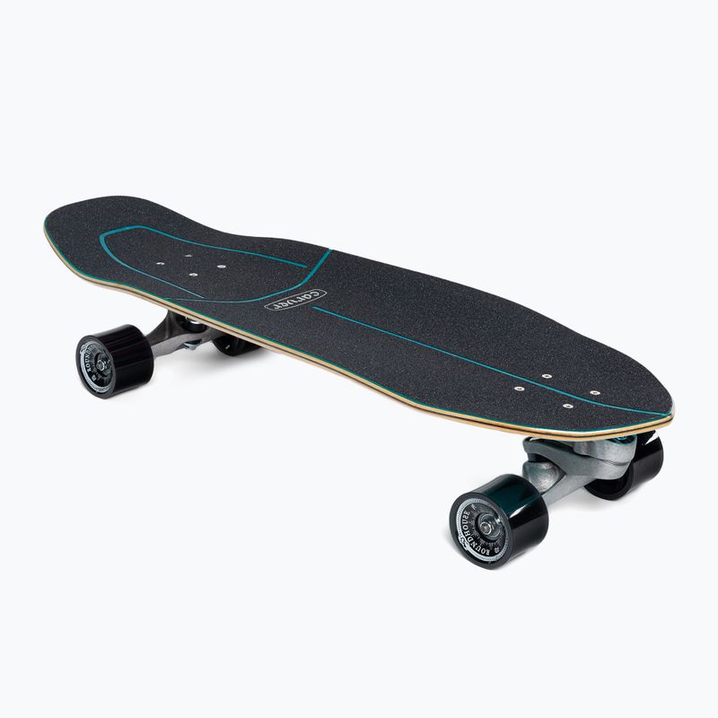 Surfskate Skateboard Carver C7 Raw 31" JOB Blue Tiger 222 Complete blau-rosa C1131114 2