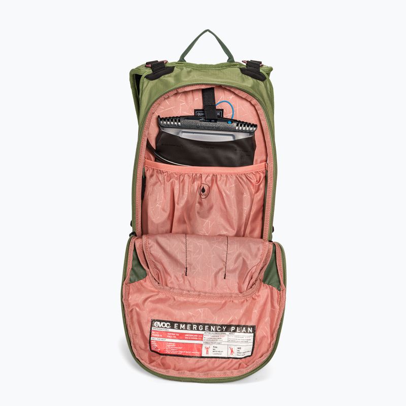 Fahrradrucksack EVOC Stage 6 l mit einem wassertank grün 12533 4