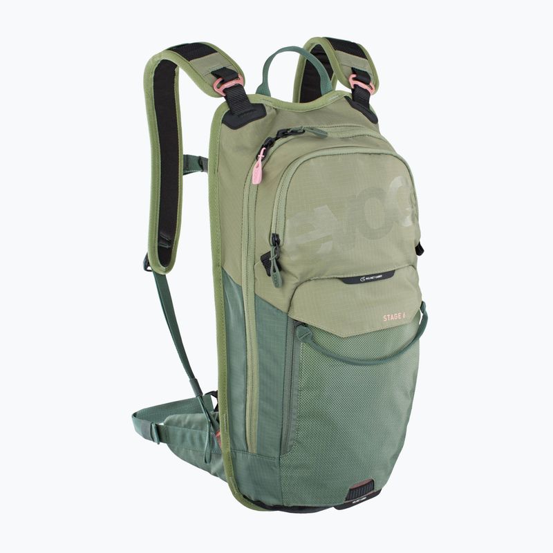 Fahrradrucksack EVOC Stage 6 l mit einem wassertank grün 12533 5