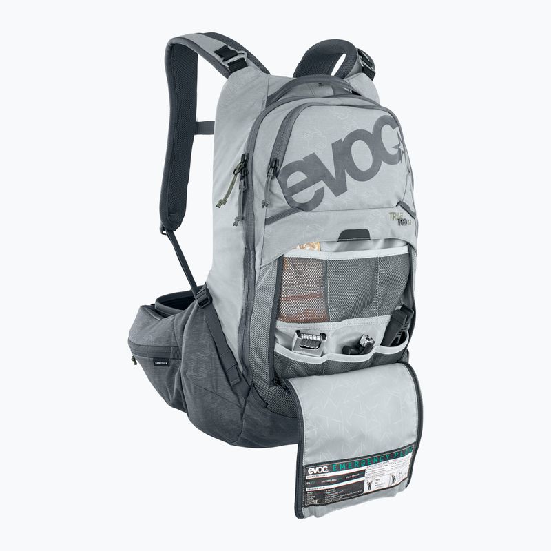 EVOC Trail Pro 16 l Stein/Carbon grau Fahrradrucksack 8
