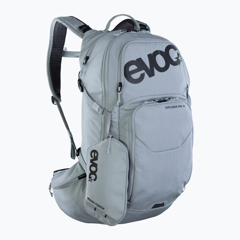 EVOC Explorer Pro 30 l silberner Fahrradrucksack 4