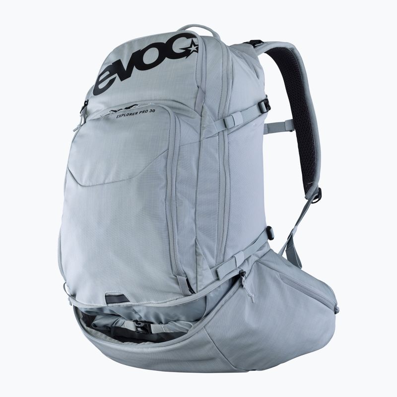EVOC Explorer Pro 30 l silberner Fahrradrucksack 9