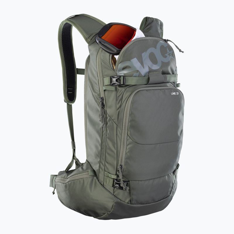 Skitourenrucksack EVOC Line 20 l dark olive 2