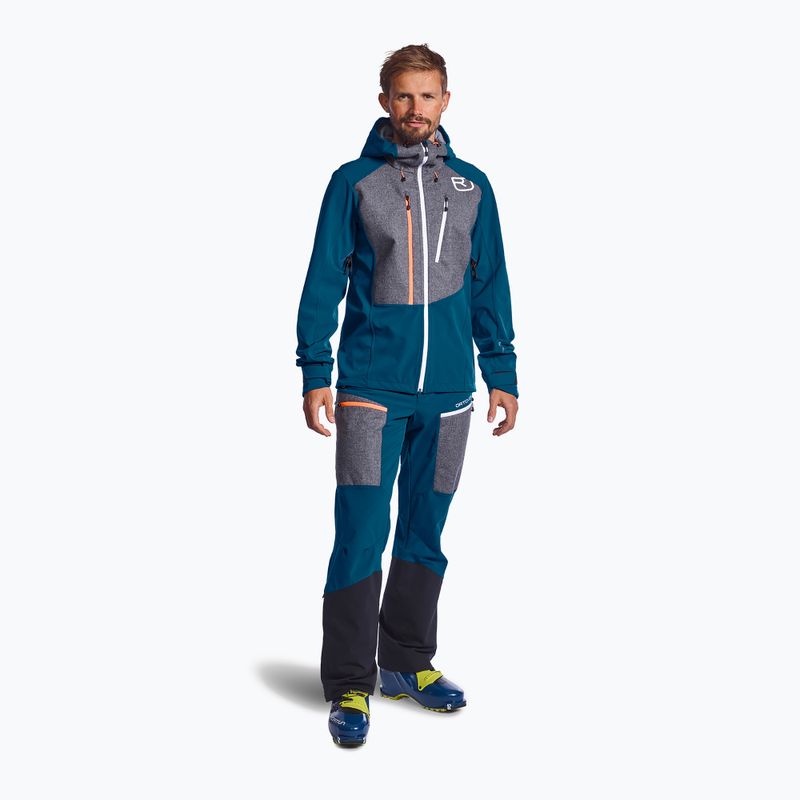 Herren Softshelljacke Ortovox Pordoi navy blau 60173 2