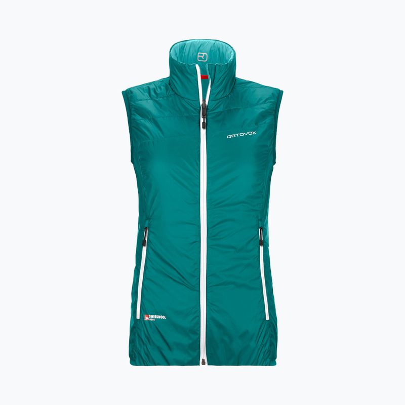 Ortovox Swisswool Piz Boe Damen Trainingsanzug ärmellos grün