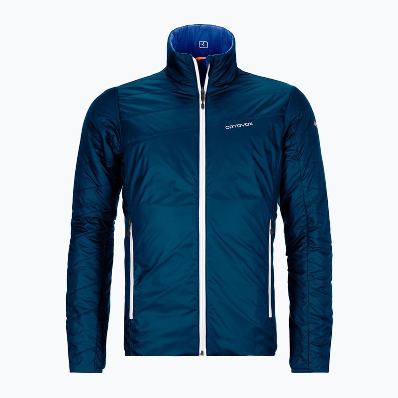 Herren Ortovox Swisswool Piz Boval Hybridjacke blau wendbar 6114100041 8