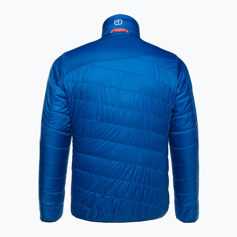Herren Ortovox Swisswool Piz Boval Hybridjacke blau wendbar 6114100041 2