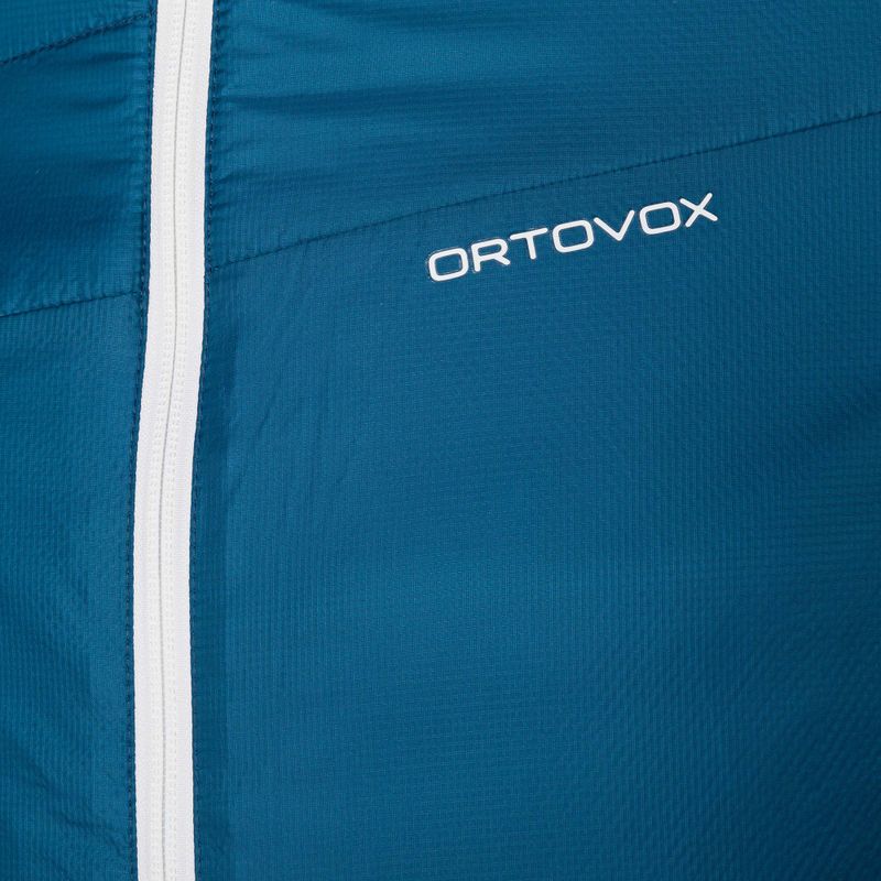 Herren Ortovox Swisswool Piz Boval Hybridjacke blau wendbar 6114100041 6