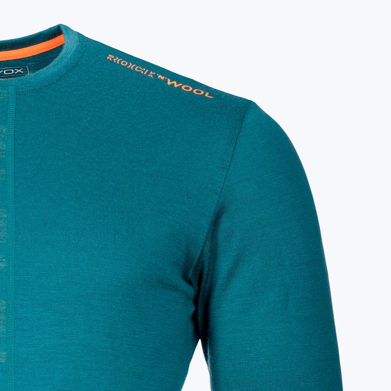 Unterwäsche Funktionsshirt Herren Ortovox 185 Rock'N'Wool grün 84126 2