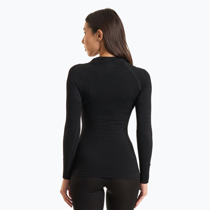 Damen-Thermoshirt ORTOVOX 230 Competition LS schwarz rabenschwarz 2