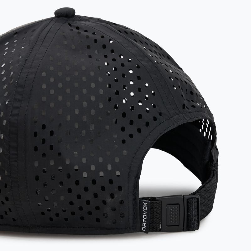 Ortovox Logo Air Trucker schwarzer Rabe Baseballmütze 4