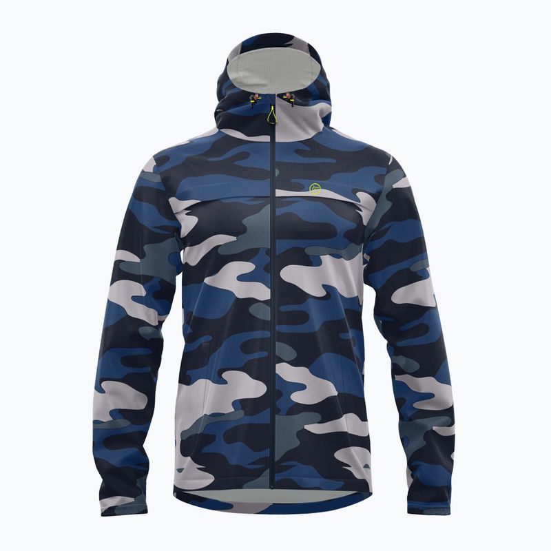 RedElk Agua Pro Regenjacke blau camouflage