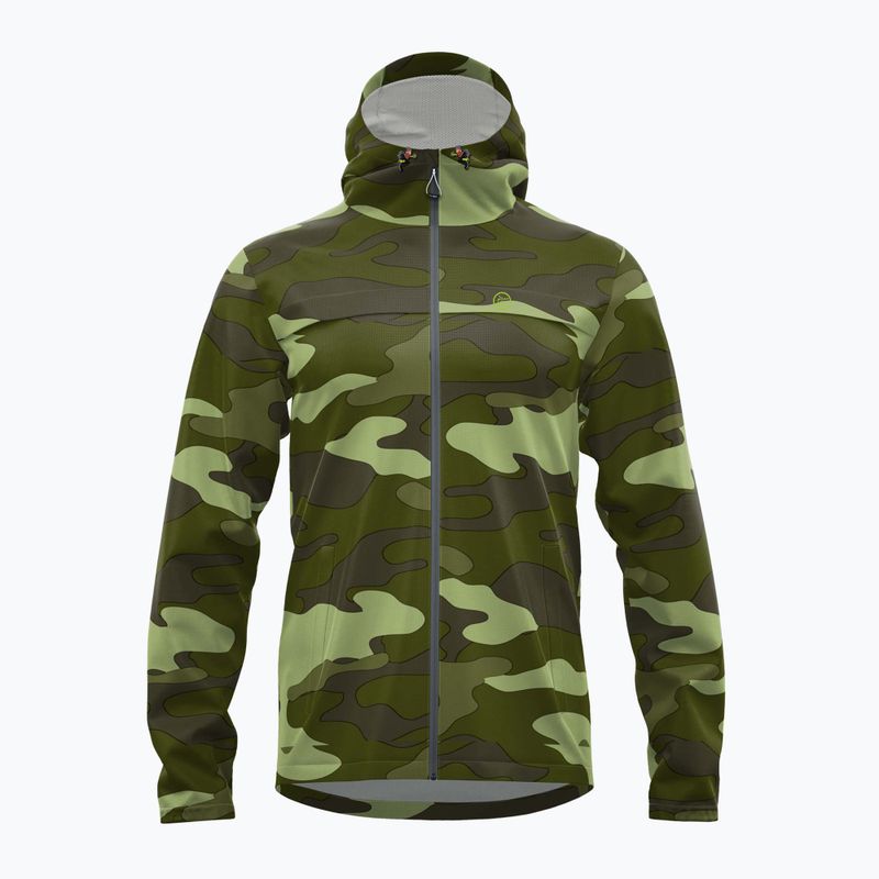 RedElk Agua Pro grünes Tarnmuster Regenjacke