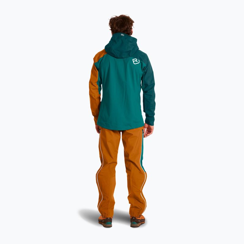 Herren ORTOVOX Westalpen 3L Light Regenjacke grün 7025200026 3
