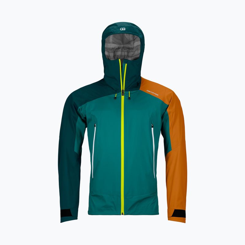 Herren ORTOVOX Westalpen 3L Light Regenjacke grün 7025200026 7