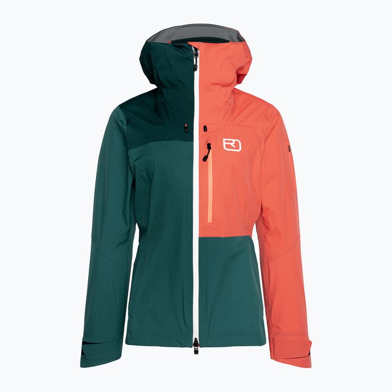 Damen Regenjacke Ortovox 3L Ortler grün 70616