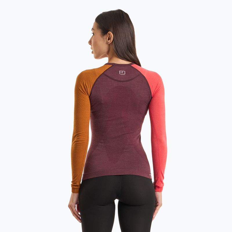 Thermoactives Longsleeve Damen ORTOVOX 120 Comp Light winetasting 2