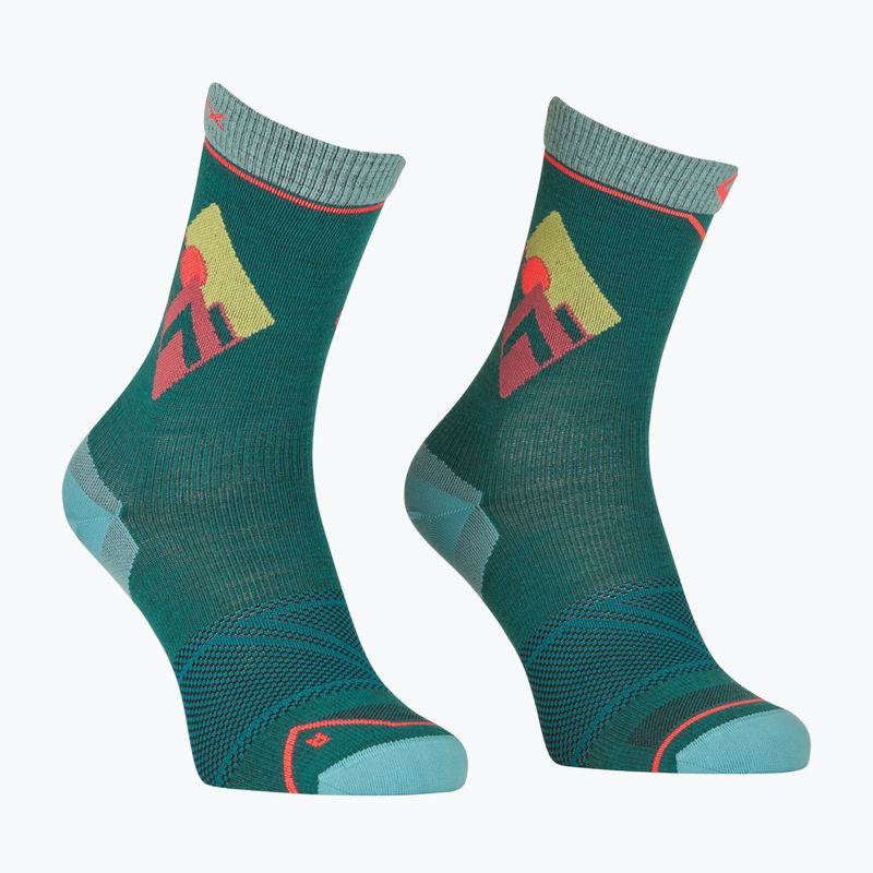 Damen Trekkingsocken ORTOVOX Alpine Light Comp Mid pazifikgrün